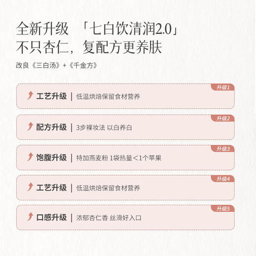 【七白饮】清润2.0不只杏仁，复配方更润养 商品图2