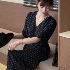 【预售7天】良木礼真丝碎花裙（210057575）