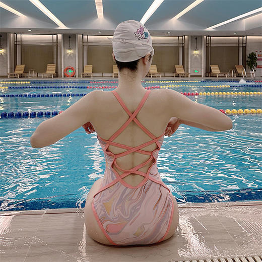 【专业竞速连体泳衣】新款三角比基尼 性感高级感冲浪潜水游泳装 商品图1