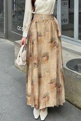 Le Malene 气质优雅马面裙高腰半裙 20023