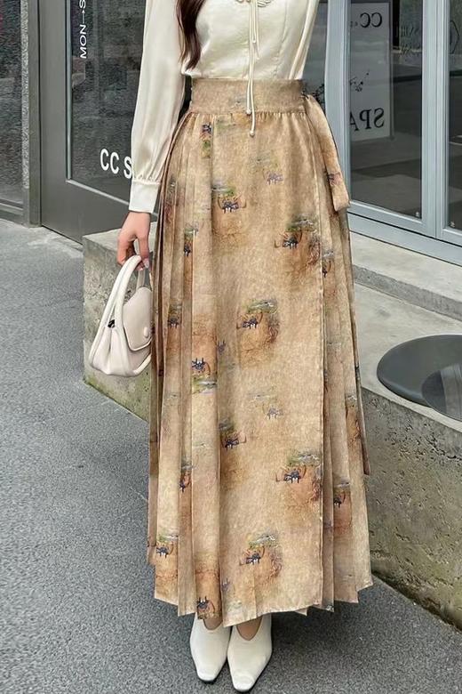 Le Malene 气质优雅马面裙高腰半裙 20023 商品图0