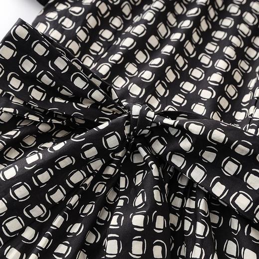 「高货wl」全新升级【铂金会员330/天猫439/差价109】(31708)洛诗琳法式通勤格子印花连衣裙2025夏季V领收腰A字长裙女wl31708 商品图2