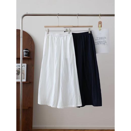 【汉麻阔腿九分裙裤】会呼吸的汉麻 天然汉麻面料，⁧⁥垂顺不贴腿，⁠自带抑菌防臭效果，⁣吸湿透气，‌有效调节体感温度 商品图4