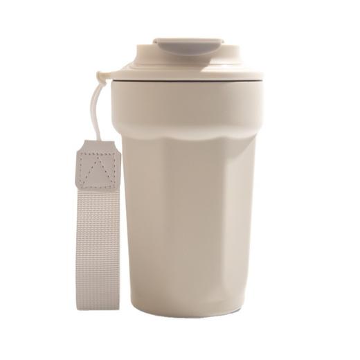 【咖啡杯】双层咖啡杯不锈钢保温杯提绳运动休闲杯子双层真空杯 商品图4