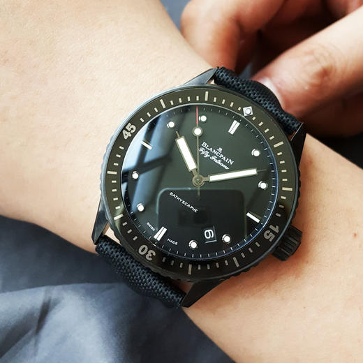 【95新】BLANCPAIN 宝珀五十噚系列5000-0130-B52A自动机械机芯43.6MM（男款）日期显示250725NJ02 商品图6