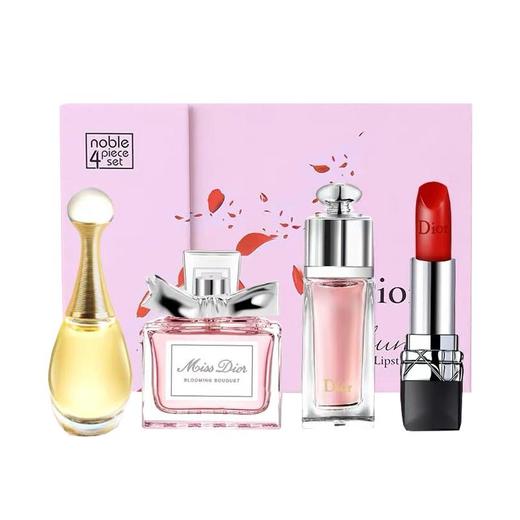 【送礼袋】Dior迪奥甜心爱恋礼盒四件套（真我5ml+甜心5ml+魅惑5ml+999口红1.5g ）一般贸易 商品图10