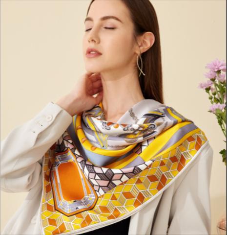 喜得宝 时尚双面斜纹大方巾 商品图6