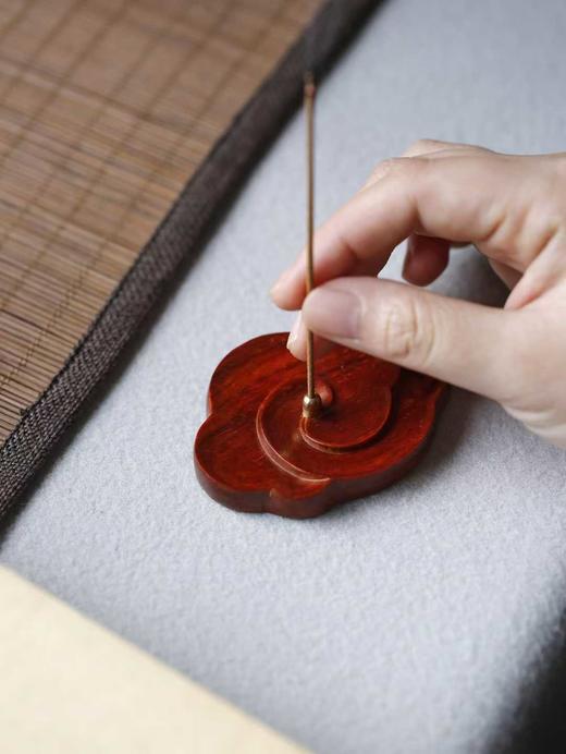 小叶紫檀祥云香插 商品图2