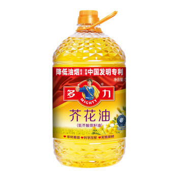 多力【保真菜籽油】芥花油5L 非转基因高油酸食用油粮油植物油 /粮油调味 /食用油 /菜籽油 商品图4
