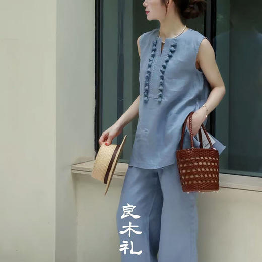 【预售7天】良木礼亚麻套装（8662） 商品图3