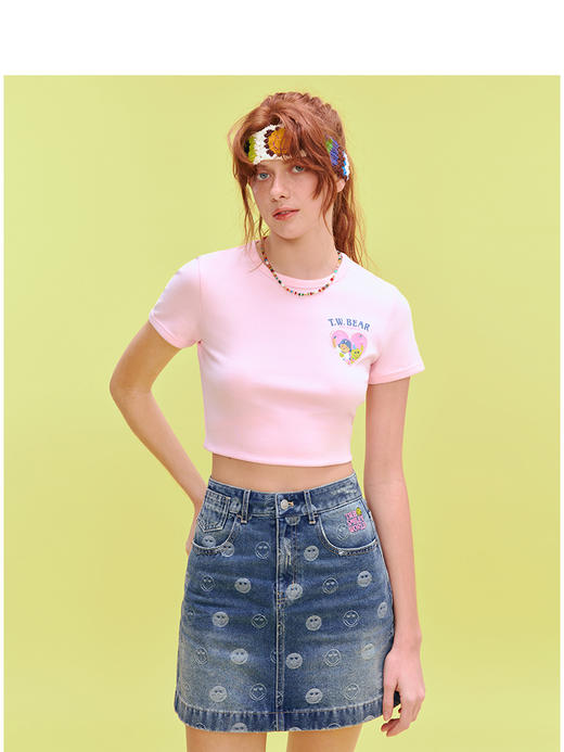 Teenie Weenie小熊字母T恤女夏季女t恤TTRA256636I 商品图2