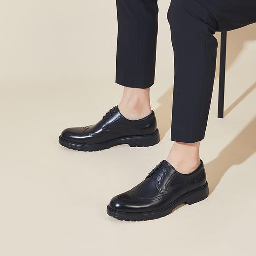 康奈复古雕花布洛克商务鞋18015121 商品图2