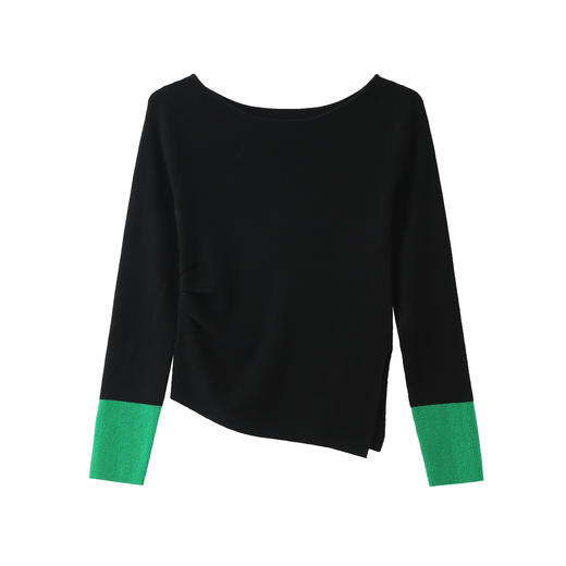 女士一字领羊毛套衫30W819 商品图1