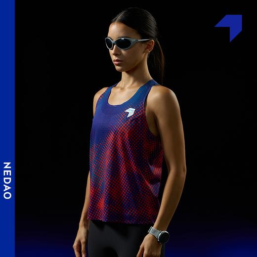 内道一片式圆点风洞背心轻量女款马拉松跑步透气排汗全身风洞背心 商品图0