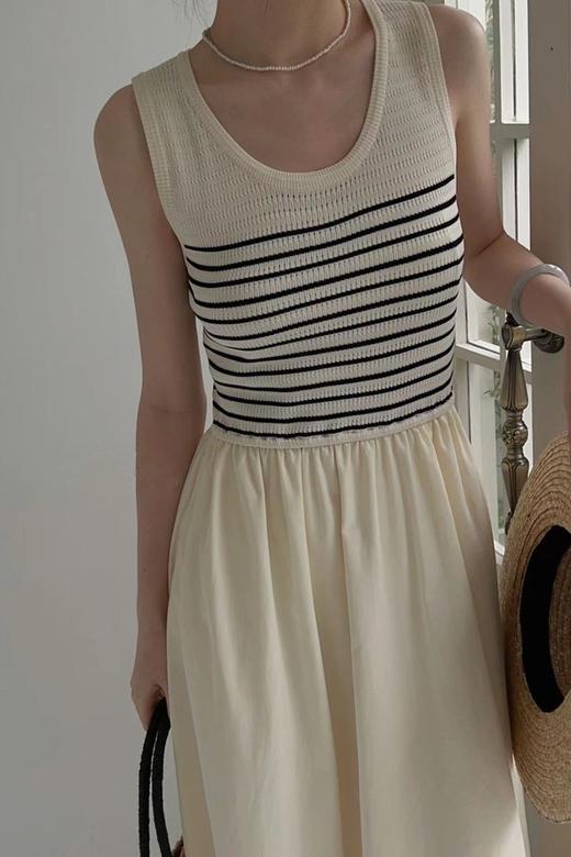 amadella 简约针织条纹连衣裙 18614 商品图3
