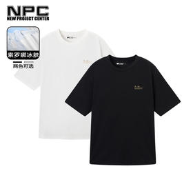 NPC潮牌男装字母logo印花【索罗娜】短袖T恤舒适简约夏季NP32TE01