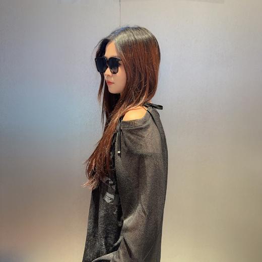 NC斜露肩网纱长袖T恤50410夏季152101100321 商品图2