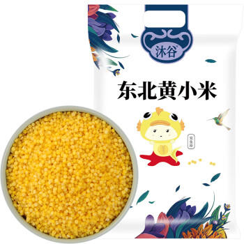 沐谷 东北黄小米5斤袋装 朝阳黄金苗小米粥25年新米东北大金苗米  /粮油调味 /杂粮 /谷米类 商品图6