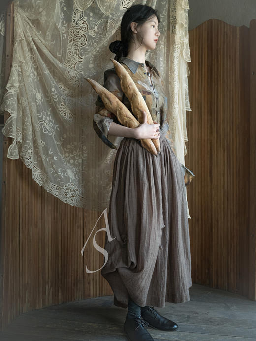 Paul Harnden  男士穹顶印花亚麻衬衫 商品图6