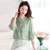 国风新中式真丝丝麻，刺绣衬衫炒色衬衣SM-12599520 商品缩略图2