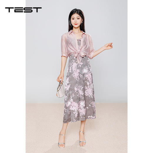 夏上新时尚柔软气质优雅舒适套装裙4252115 商品图1