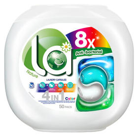 妈妈壹选La天然4合1洗衣凝珠护色10ml*50粒 除菌除螨留香20天 浓缩洗衣液 /家庭清洁/纸品 /衣物清洁 /洗衣凝珠