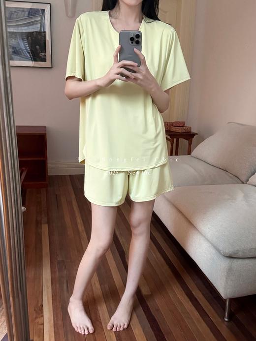 1秒降温【小凉皮家居服套装】自带胸垫  软糯糯冰冰凉凉🧊空调都不用开了！ 商品图8