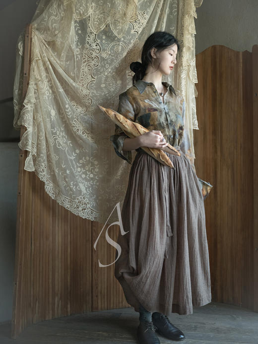 Paul Harnden  男士穹顶印花亚麻衬衫 商品图9