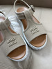 520-5 新款 miu 帆布厚底凉鞋 沙滩鞋 轻便跟脚小跑 正常脚偏大半码 35-40我穿36 商品缩略图2