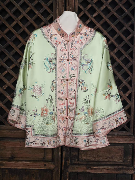 盛唐牡丹大师系列| 重工桃蝶丹华手绣外套 商品图0