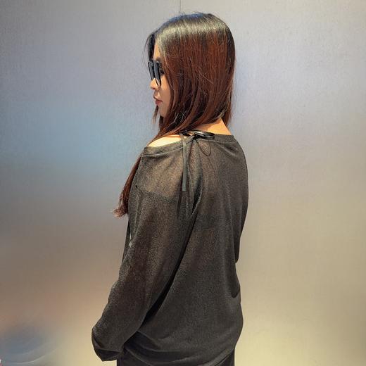 NC斜露肩网纱长袖T恤50410夏季152101100321 商品图1