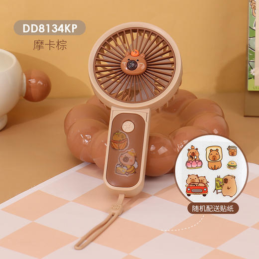 【便携手持小风扇】简约隐藏式支架桌面便携小风扇 三档大风力学生夏季旅行随身风扇。ry 商品图11
