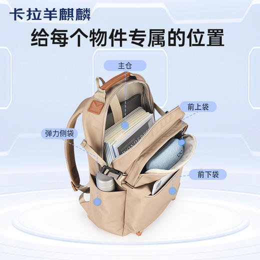 卡拉羊麒麟商务电脑防盗背包27升出差通勤多功能双肩包睿行CS5228 商品图2