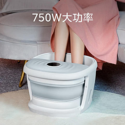 Midea美的 折叠泡脚桶 恒温加热 滚轮按摩 全自动足浴泡脚盆 足疗器 洗脚盆 MK-AJ0101 远程遥控 商品图3
