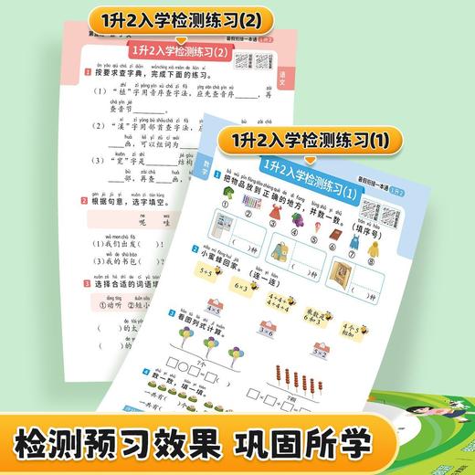 （会员）2025暑假衔接一本通+暑假练字（幼升小、一升二、二升三）语文数学英语30天打卡计划+作文练字帖 商品图6