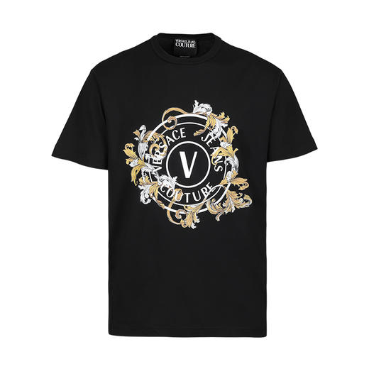 【新品特惠秒】Versace 范思哲 男士全棉印花logo短袖T恤12325 商品图0