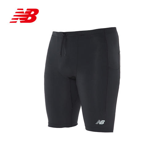 NEW BALANCE/NB Sleek Pocket Half Tight 男款运动锻炼紧身短裤 商品图1