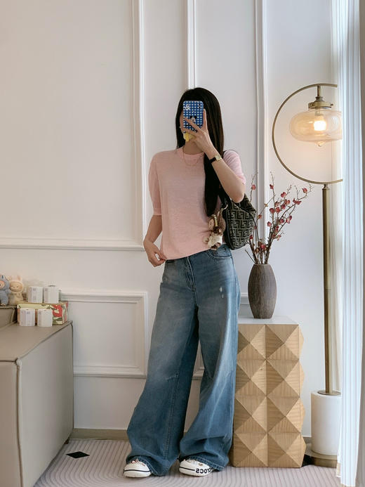 520-6 亲戚工厂 一手渠道货 ED百分百汗麻 舒爽透气针织短袖 商品图2