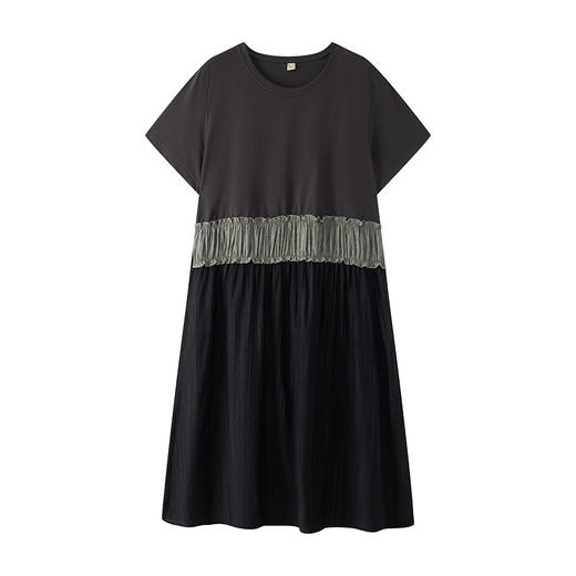 丁摩 撞色拼接休闲连衣裙BKWXN2563 商品图4