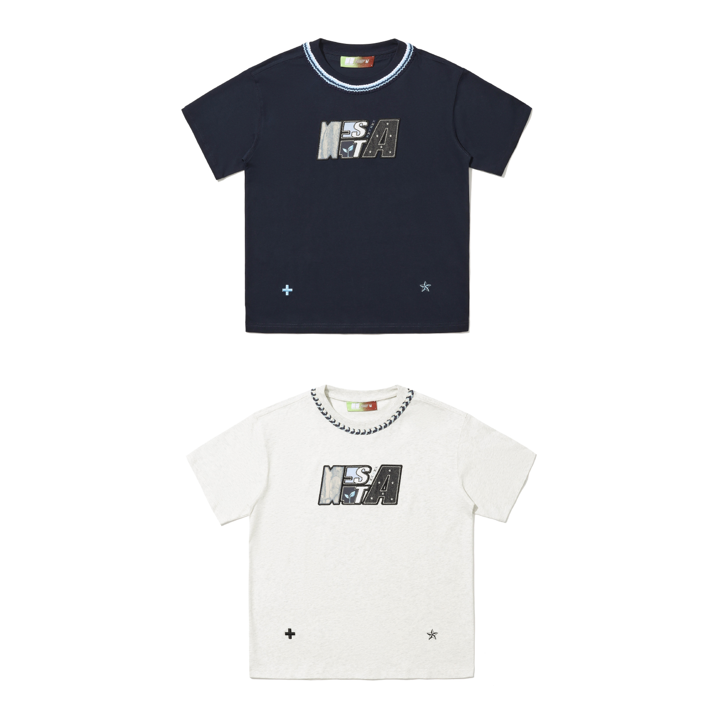 STA x NST 联名贴布刺绣绣短袖T恤