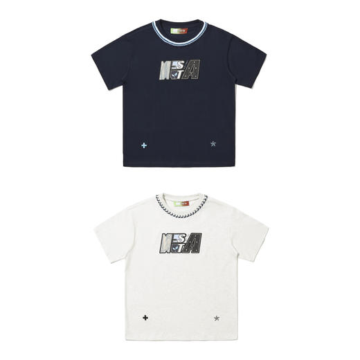 STA x NST 联名贴布刺绣绣短袖T恤 商品图0