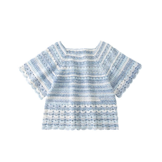 苏苏姐家南汐短袖上衣手工diy钩针蕾丝线毛线团材料包 商品图4