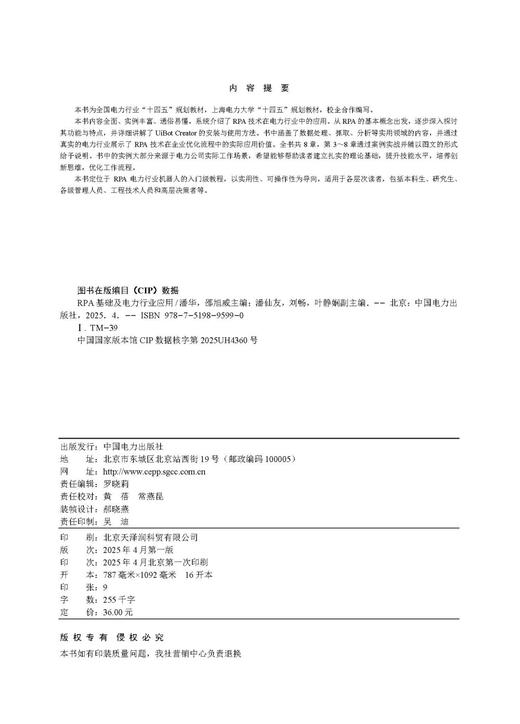 RPA基础及电力行业应用 商品图3