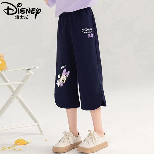 迪士尼女童七分裤夏季薄款冰丝儿童裤子2025新款女大童短裤外穿潮 商品图2