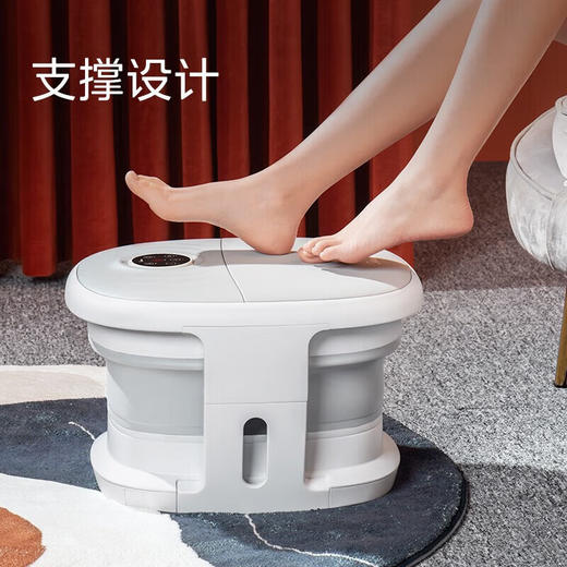 Midea美的 折叠泡脚桶 恒温加热 滚轮按摩 全自动足浴泡脚盆 足疗器 洗脚盆 MK-AJ0101 远程遥控 商品图2