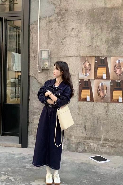 LNNNS 韩系牛仔短外套背心裙套装 20038 商品图3