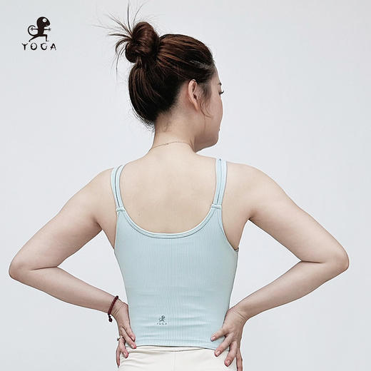 壁虎瑜伽【2505SY356】双肩带高弹背心（一体式胸垫）【5天发货】 商品图5