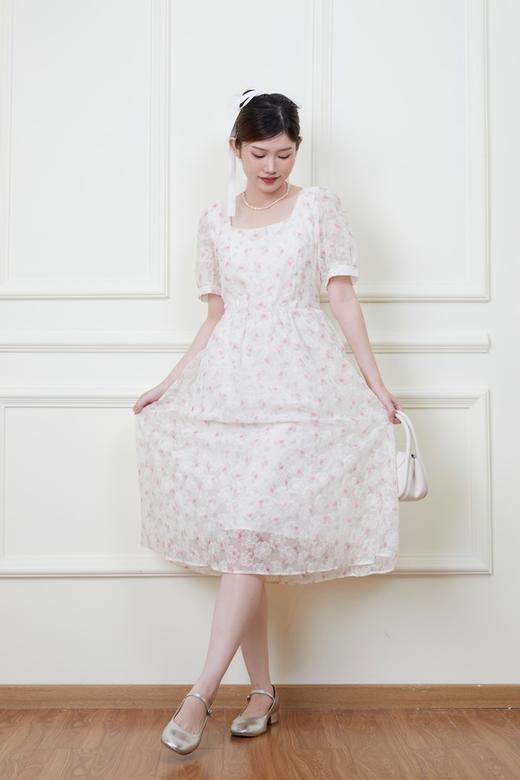 Stay2Weeks 珍珠方领甜美碎花蝴蝶结连衣裙 18507 商品图2