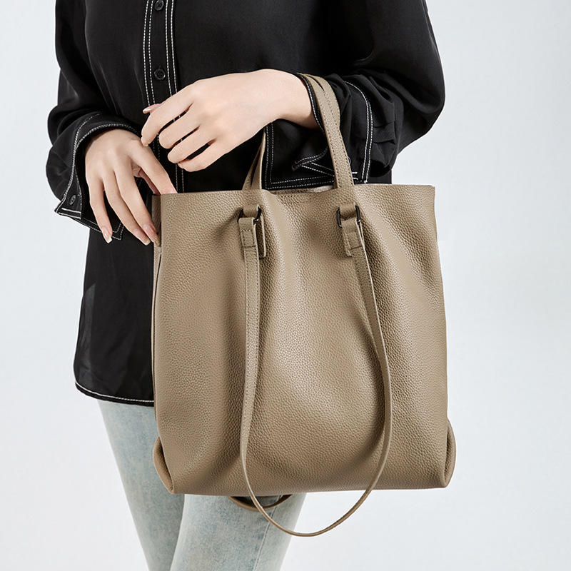 【预售3天】新款2025爆款托特包大容量女百搭通勤单肩包T8013