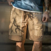 工装优选山系速干卡其色短裤大口袋梭织直筒薄款沙滩五分裤男夏季 商品缩略图4